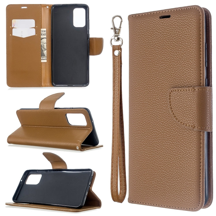 For Galaxy S20 Ultra Litchi Texture Pure Color Horizontal Flip PU Leather Case with Holder & Card Slots & Wallet & Lanyard