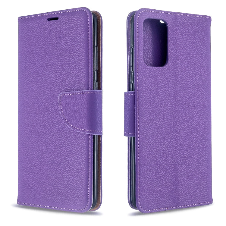 For Galaxy S20 Ultra Litchi Texture Pure Color Horizontal Flip PU Leather Case with Holder & Card Slots & Wallet & Lanyard