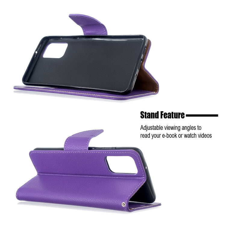 For Galaxy S20 Ultra Litchi Texture Pure Color Horizontal Flip PU Leather Case with Holder & Card Slots & Wallet & Lanyard
