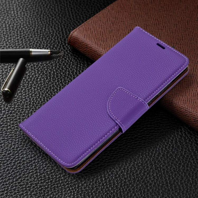 For Galaxy S20 Ultra Litchi Texture Pure Color Horizontal Flip PU Leather Case with Holder & Card Slots & Wallet & Lanyard