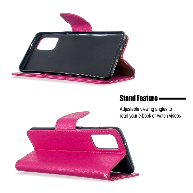 For Galaxy S20 Ultra Litchi Texture Pure Color Horizontal Flip PU Leather Case with Holder & Card Slots & Wallet & Lanyard