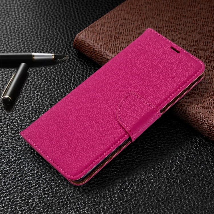 For Galaxy S20 Ultra Litchi Texture Pure Color Horizontal Flip PU Leather Case with Holder & Card Slots & Wallet & Lanyard