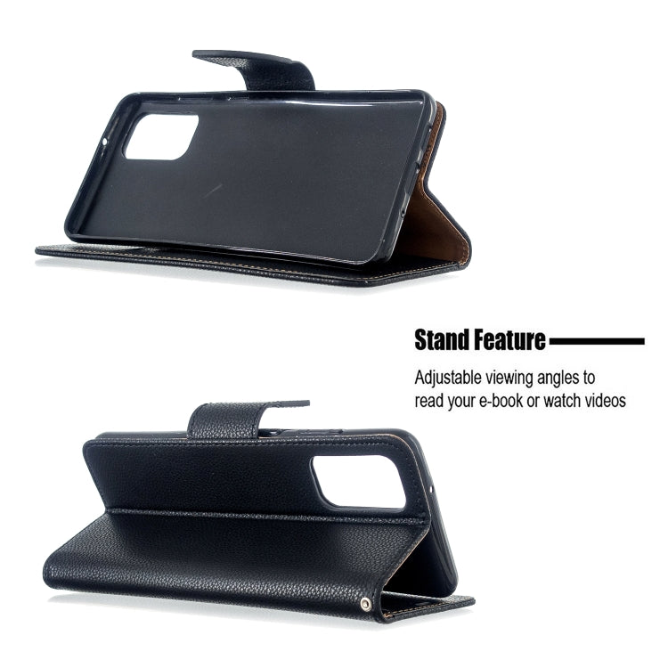For Galaxy S20 Ultra Litchi Texture Pure Color Horizontal Flip PU Leather Case with Holder & Card Slots & Wallet & Lanyard