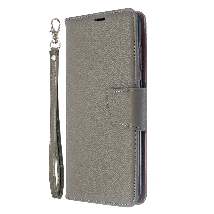 For Galaxy S20 Ultra Litchi Texture Pure Color Horizontal Flip PU Leather Case with Holder & Card Slots & Wallet & Lanyard