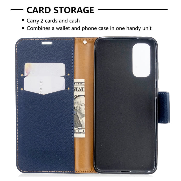 For Galaxy S20 Litchi Texture Pure Color Horizontal Flip PU Leather Case with Holder & Card Slots & Wallet & Lanyard
