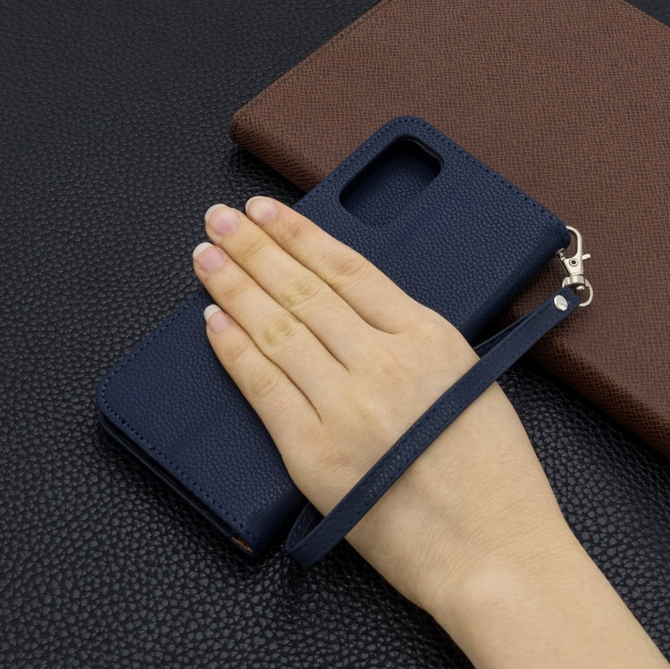 For Galaxy S20 Litchi Texture Pure Color Horizontal Flip PU Leather Case with Holder & Card Slots & Wallet & Lanyard