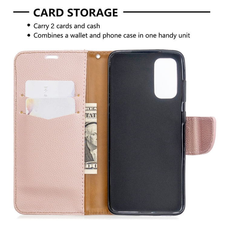 For Galaxy S20 Litchi Texture Pure Color Horizontal Flip PU Leather Case with Holder & Card Slots & Wallet & Lanyard