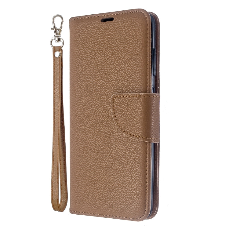 For Galaxy S20 Litchi Texture Pure Color Horizontal Flip PU Leather Case with Holder & Card Slots & Wallet & Lanyard