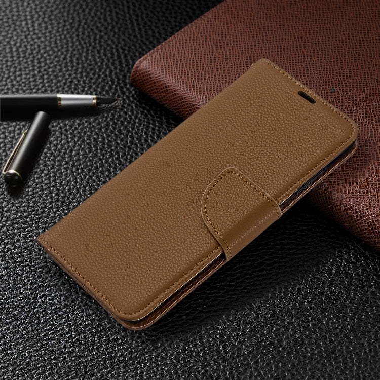For Galaxy S20 Litchi Texture Pure Color Horizontal Flip PU Leather Case with Holder & Card Slots & Wallet & Lanyard