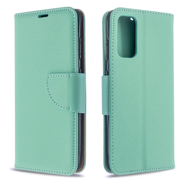 For Galaxy S20 Litchi Texture Pure Color Horizontal Flip PU Leather Case with Holder & Card Slots & Wallet & Lanyard