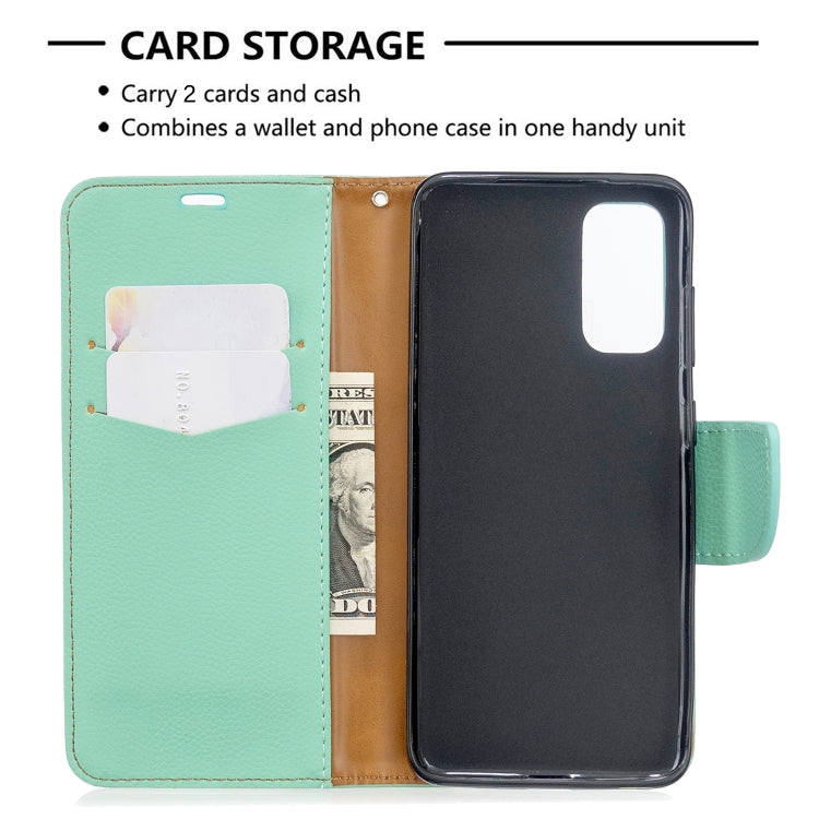 For Galaxy S20 Litchi Texture Pure Color Horizontal Flip PU Leather Case with Holder & Card Slots & Wallet & Lanyard