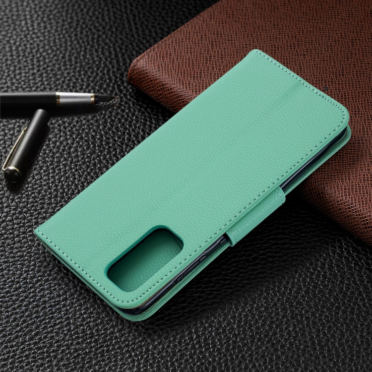 For Galaxy S20 Litchi Texture Pure Color Horizontal Flip PU Leather Case with Holder & Card Slots & Wallet & Lanyard