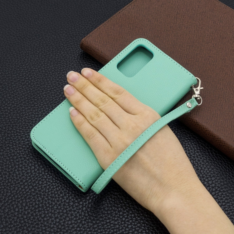 For Galaxy S20 Litchi Texture Pure Color Horizontal Flip PU Leather Case with Holder & Card Slots & Wallet & Lanyard