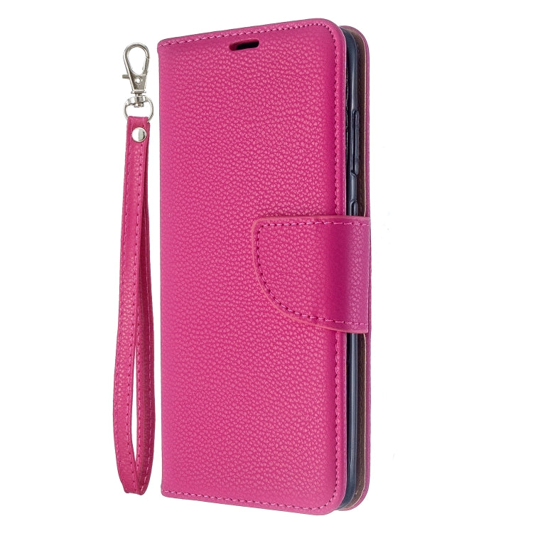 For Galaxy S20 Litchi Texture Pure Color Horizontal Flip PU Leather Case with Holder & Card Slots & Wallet & Lanyard