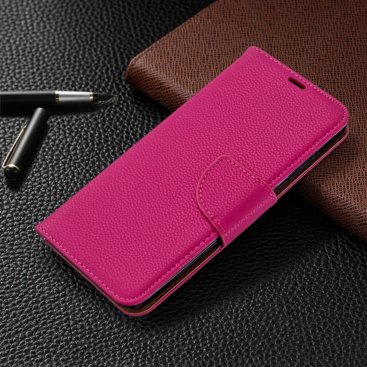 For Galaxy S20 Litchi Texture Pure Color Horizontal Flip PU Leather Case with Holder & Card Slots & Wallet & Lanyard