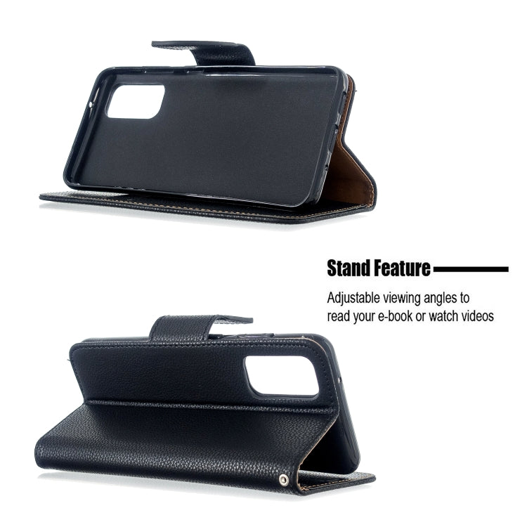 For Galaxy S20 Litchi Texture Pure Color Horizontal Flip PU Leather Case with Holder & Card Slots & Wallet & Lanyard