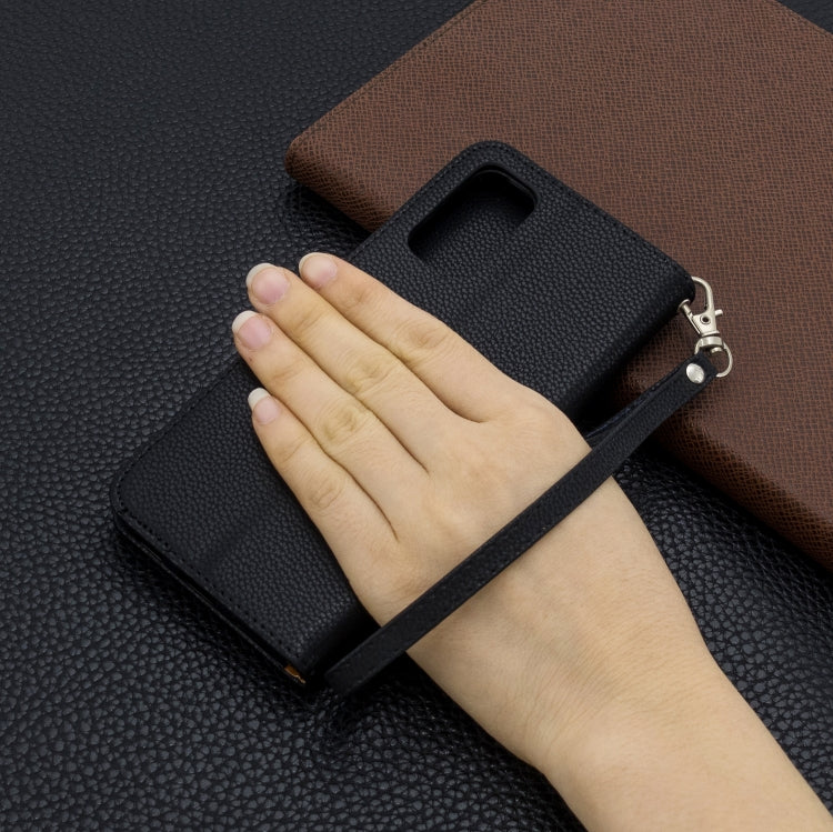 For Galaxy S20 Litchi Texture Pure Color Horizontal Flip PU Leather Case with Holder & Card Slots & Wallet & Lanyard