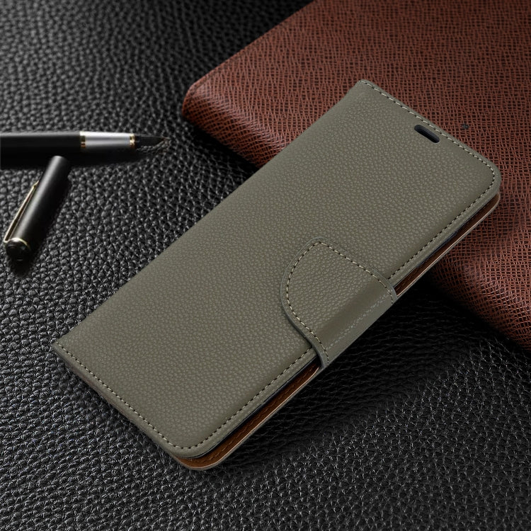 For Galaxy S20 Litchi Texture Pure Color Horizontal Flip PU Leather Case with Holder & Card Slots & Wallet & Lanyard