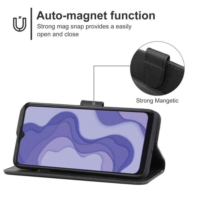 Leather Phone Case For Sharp Aquos V6 Plus