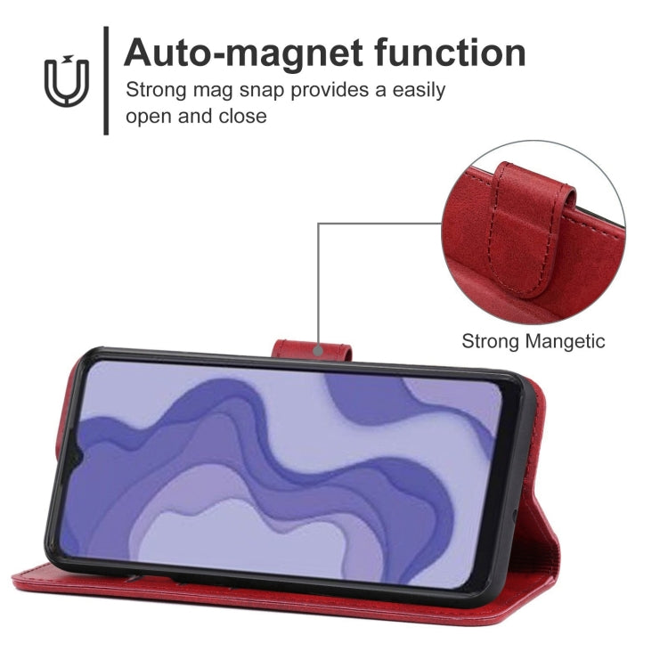 Leather Phone Case For Sharp Aquos V6 Plus