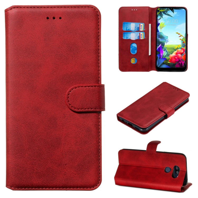 For LG K40S Classic Calf Texture Horizontal Flip PU Leather Case, with Holder & Card Slots & Wallet
