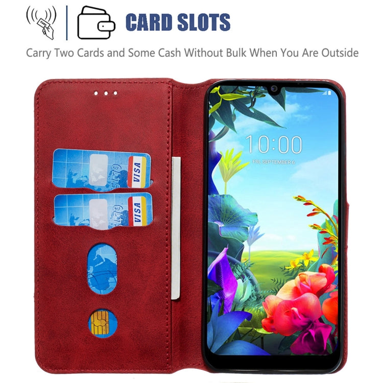 For LG K40S Classic Calf Texture Horizontal Flip PU Leather Case, with Holder & Card Slots & Wallet