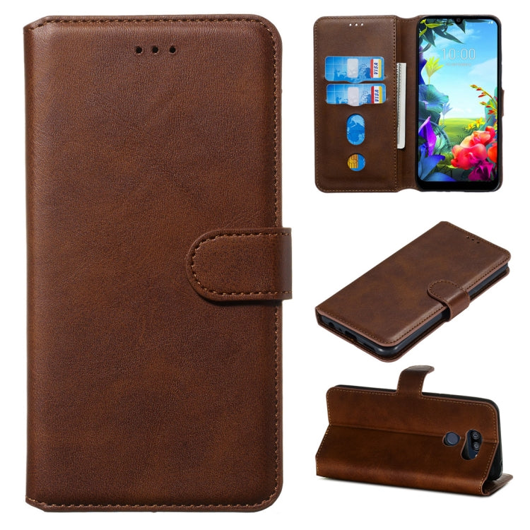 For LG K40S Classic Calf Texture Horizontal Flip PU Leather Case, with Holder & Card Slots & Wallet