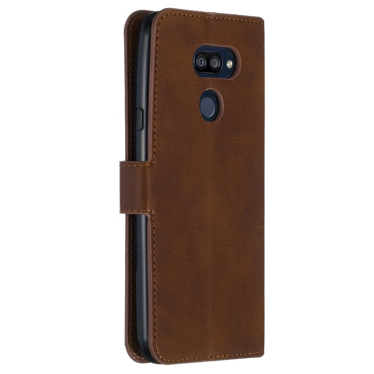 For LG K40S Classic Calf Texture Horizontal Flip PU Leather Case, with Holder & Card Slots & Wallet