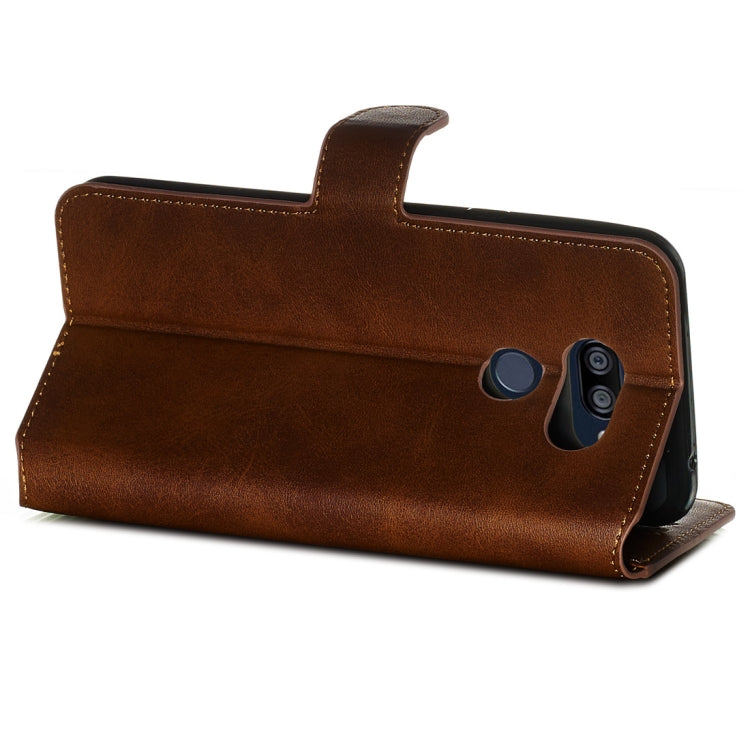 For LG K40S Classic Calf Texture Horizontal Flip PU Leather Case, with Holder & Card Slots & Wallet