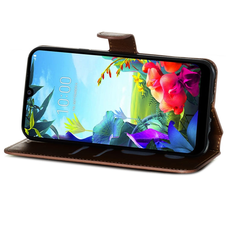 For LG K40S Classic Calf Texture Horizontal Flip PU Leather Case, with Holder & Card Slots & Wallet