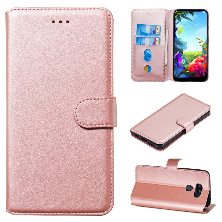 For LG K40S Classic Calf Texture Horizontal Flip PU Leather Case, with Holder & Card Slots & Wallet