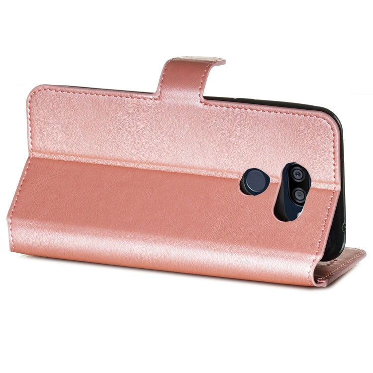 For LG K40S Classic Calf Texture Horizontal Flip PU Leather Case, with Holder & Card Slots & Wallet