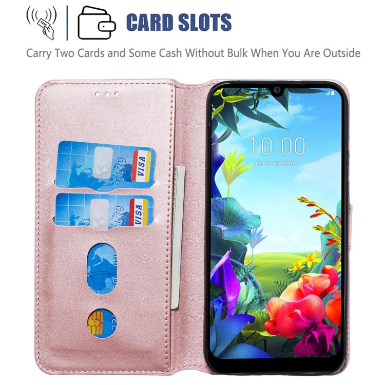 For LG K40S Classic Calf Texture Horizontal Flip PU Leather Case, with Holder & Card Slots & Wallet