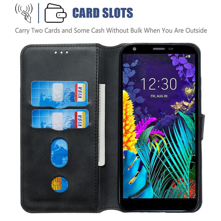 For LG K30 (2019) Classic Calf Texture Horizontal Flip PU Leather Case, with Holder & Card Slots & Wallet