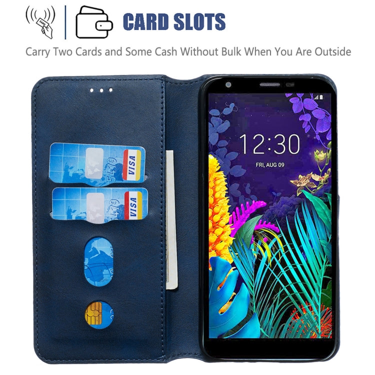 For LG K30 (2019) Classic Calf Texture Horizontal Flip PU Leather Case, with Holder & Card Slots & Wallet