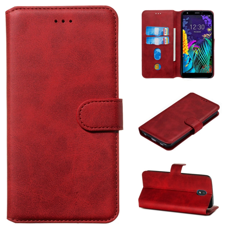 For LG K30 (2019) Classic Calf Texture Horizontal Flip PU Leather Case, with Holder & Card Slots & Wallet