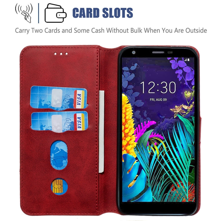 For LG K30 (2019) Classic Calf Texture Horizontal Flip PU Leather Case, with Holder & Card Slots & Wallet