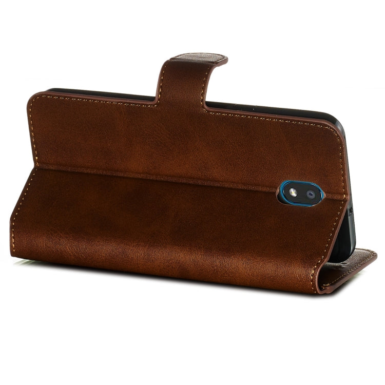 For LG K30 (2019) Classic Calf Texture Horizontal Flip PU Leather Case, with Holder & Card Slots & Wallet
