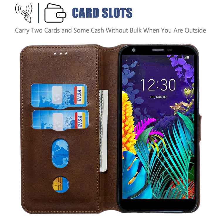 For LG K30 (2019) Classic Calf Texture Horizontal Flip PU Leather Case, with Holder & Card Slots & Wallet