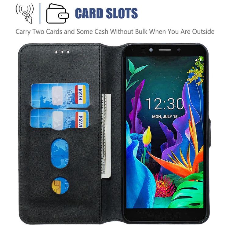 For LG K20 (2019) Classic Calf Texture Horizontal Flip PU Leather Case, with Holder & Card Slots & Wallet
