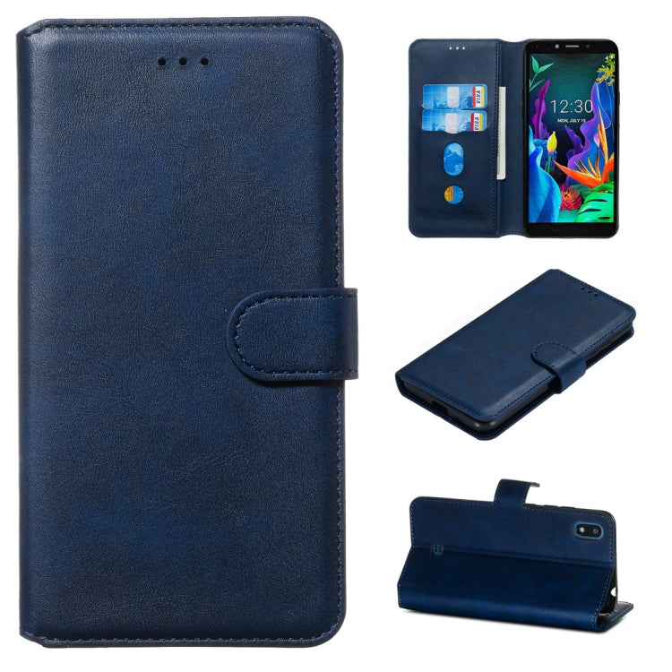 For LG K20 (2019) Classic Calf Texture Horizontal Flip PU Leather Case, with Holder & Card Slots & Wallet