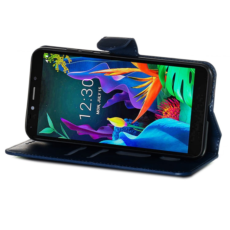 For LG K20 (2019) Classic Calf Texture Horizontal Flip PU Leather Case, with Holder & Card Slots & Wallet