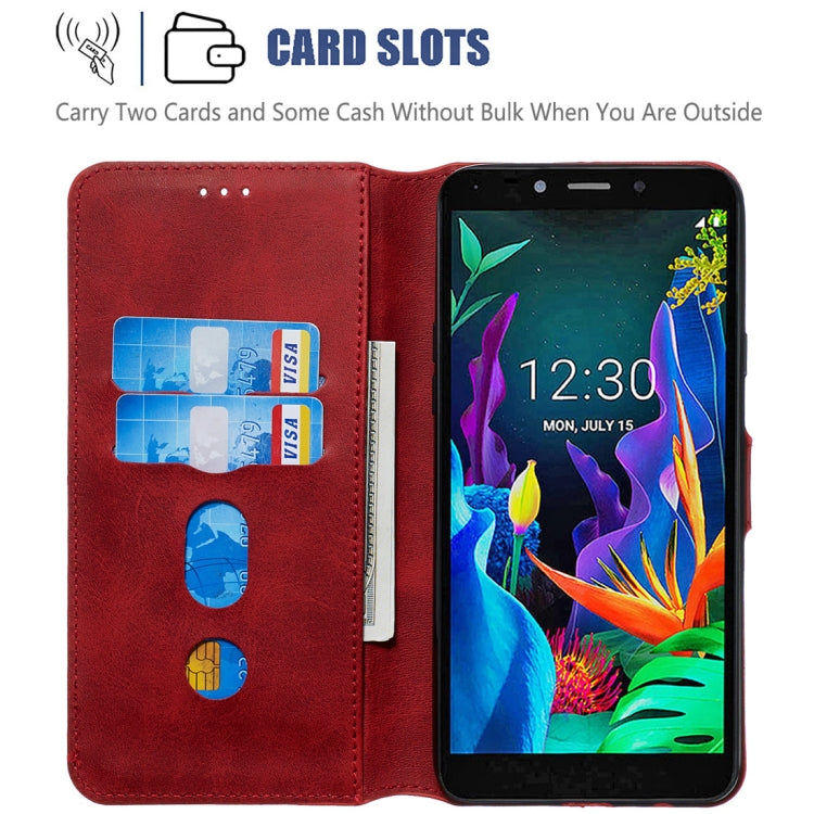 For LG K20 (2019) Classic Calf Texture Horizontal Flip PU Leather Case, with Holder & Card Slots & Wallet