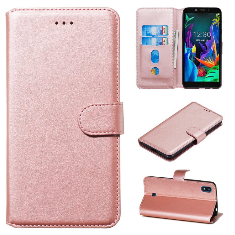 For LG K20 (2019) Classic Calf Texture Horizontal Flip PU Leather Case, with Holder & Card Slots & Wallet