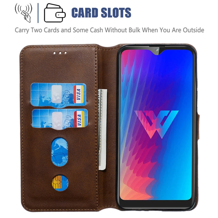 For LG W30 Classic Calf Texture Horizontal Flip PU Leather Case, with Holder & Card Slots & Wallet