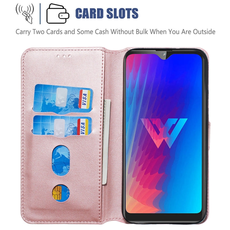 For LG W30 Classic Calf Texture Horizontal Flip PU Leather Case, with Holder & Card Slots & Wallet