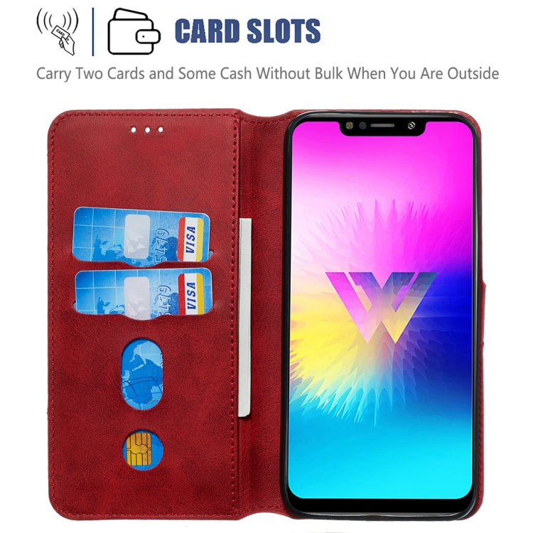 For LG W10 Classic Calf Texture Horizontal Flip PU Leather Case, with Holder & Card Slots & Wallet