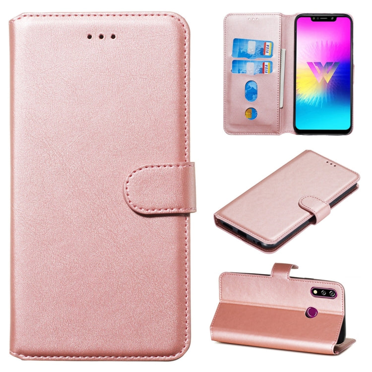 For LG W10 Classic Calf Texture Horizontal Flip PU Leather Case, with Holder & Card Slots & Wallet