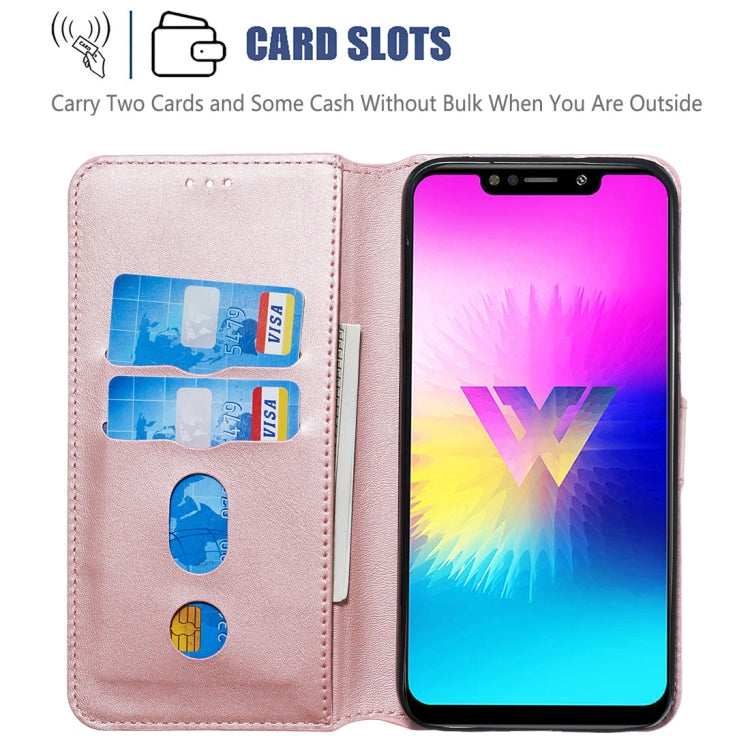 For LG W10 Classic Calf Texture Horizontal Flip PU Leather Case, with Holder & Card Slots & Wallet