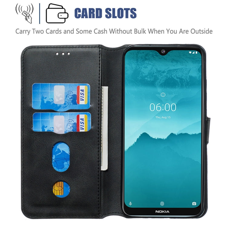 For Nokia 6.2 / Nokia 7.2 Classic Calf Texture Horizontal Flip PU Leather Case, with Holder & Card Slots & Wallet